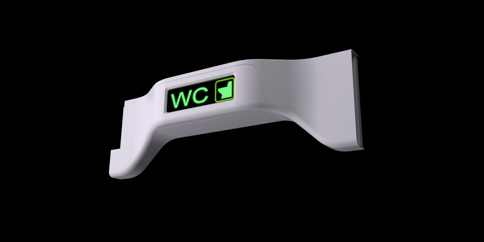 Corridor WC sign panel